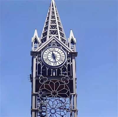 Električna stenska ura v evropskem slogu