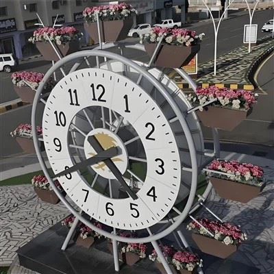 Velika zunanja dvo{0}}stranska vodotesna kovinska okrasna ležeča ura